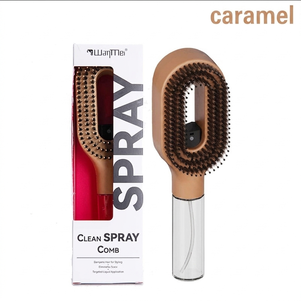 Brosse Démêlante Spray 2-en-1 pour des cheveux lisses et brillants en 2 Minutes